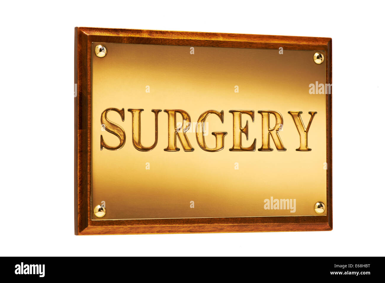 Surgery Sign Stock Photo