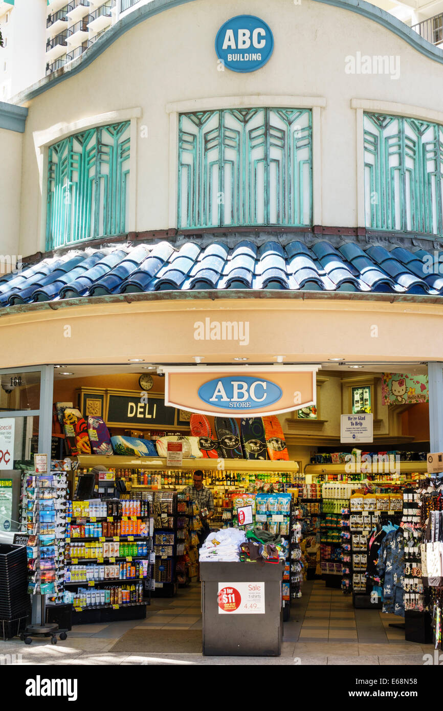 Hawaii Hawaiian Honolulu Waikiki Beach Kuhio Avenue Abc Store