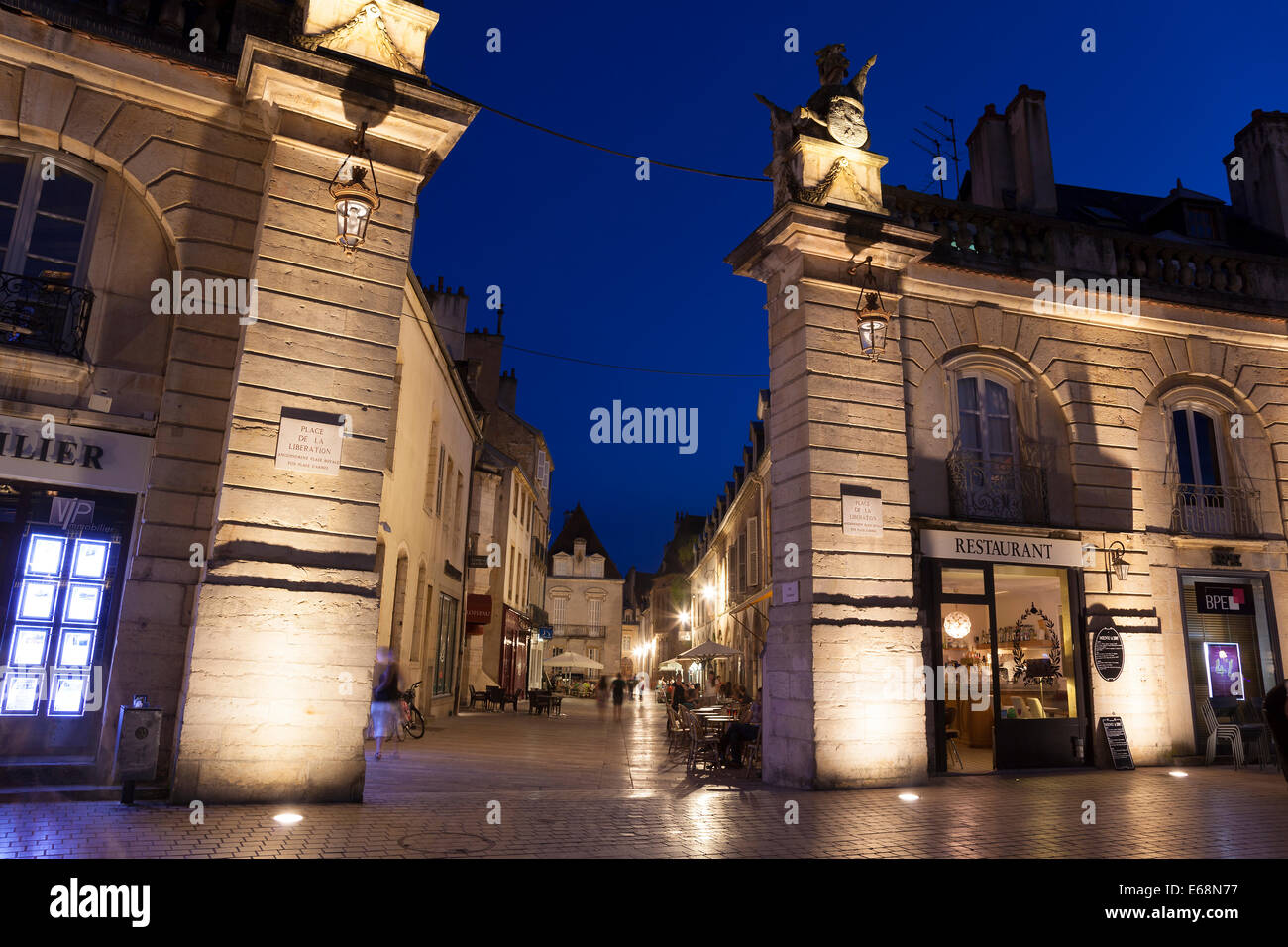 Liberation square, Dijon, Departement Cote-d'Or, Bourgogne, France Stock Photo