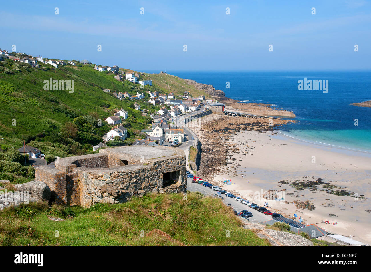 Sennen Cove near Lands End in Cornwall, UK Stock Photo