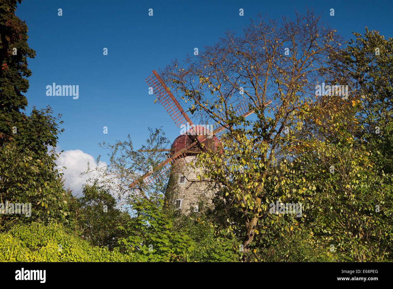 mill on the island of Saaremaa Stock Photo