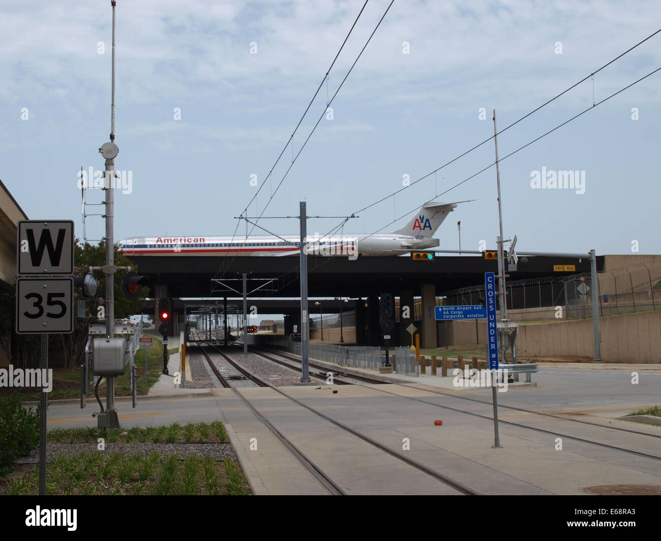 DFW International Airport Terminal A Dart Rail Station Opens Stock