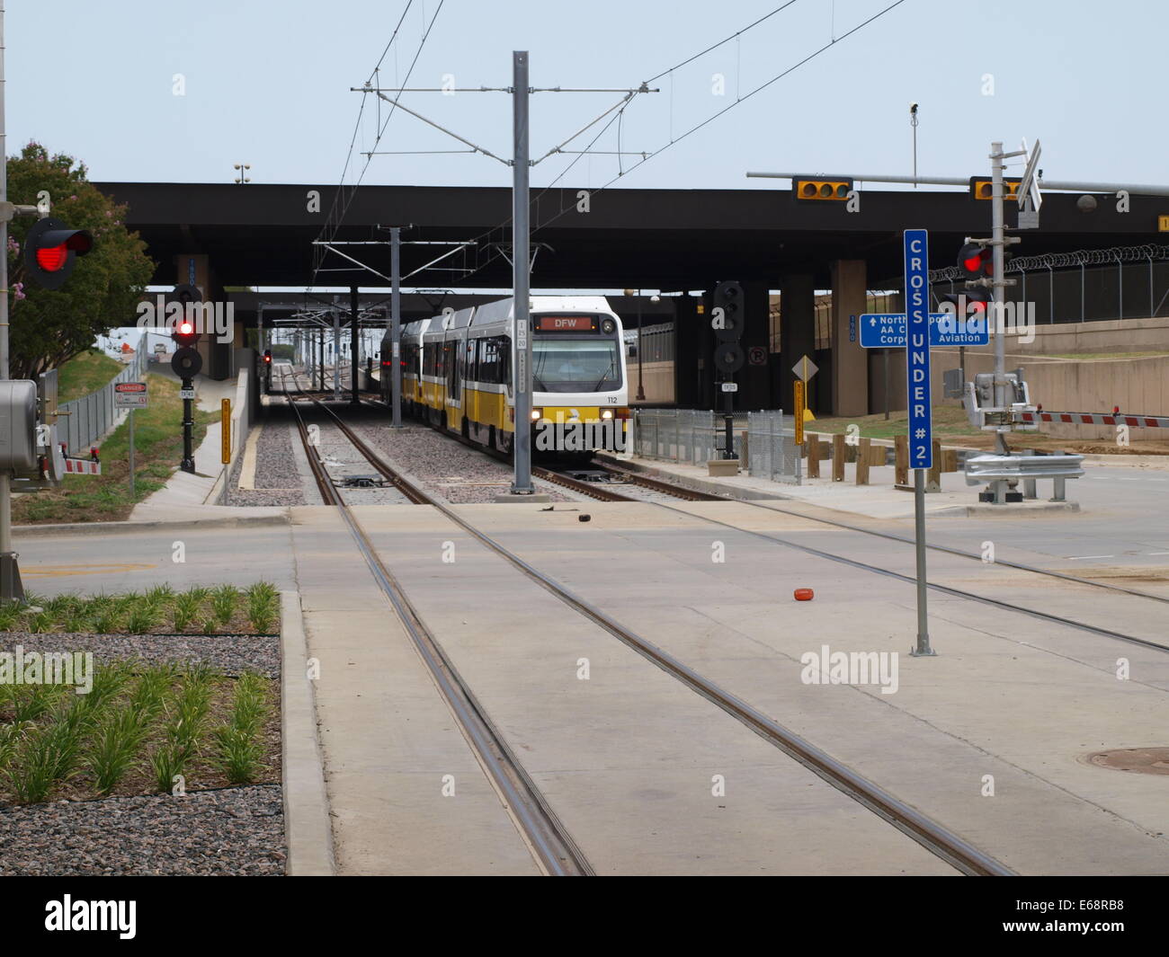 DFW International Airport Terminal A Dart Rail Station Opens Stock