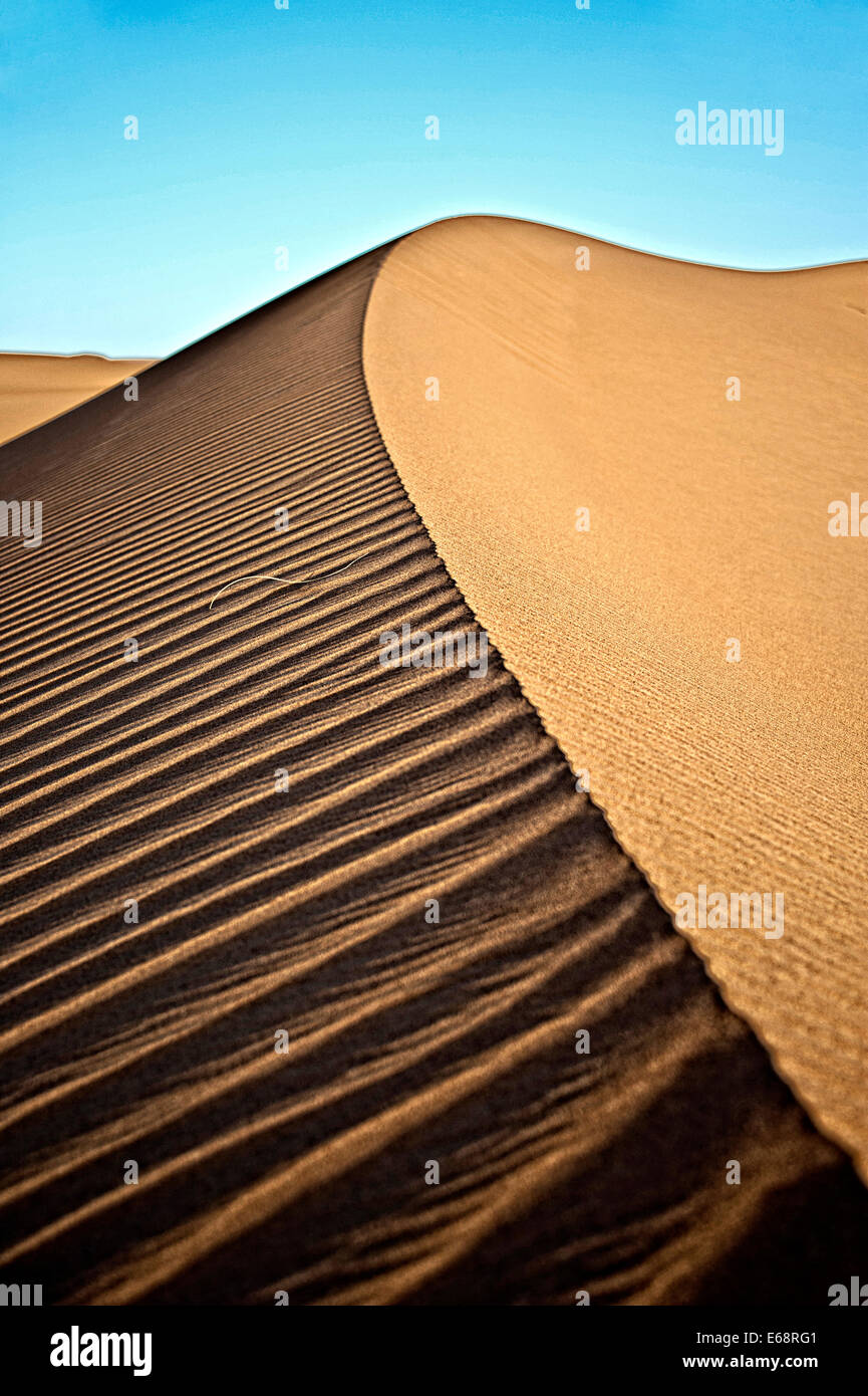 Sand dunes, Sahara Desert; Morocco Stock Photo