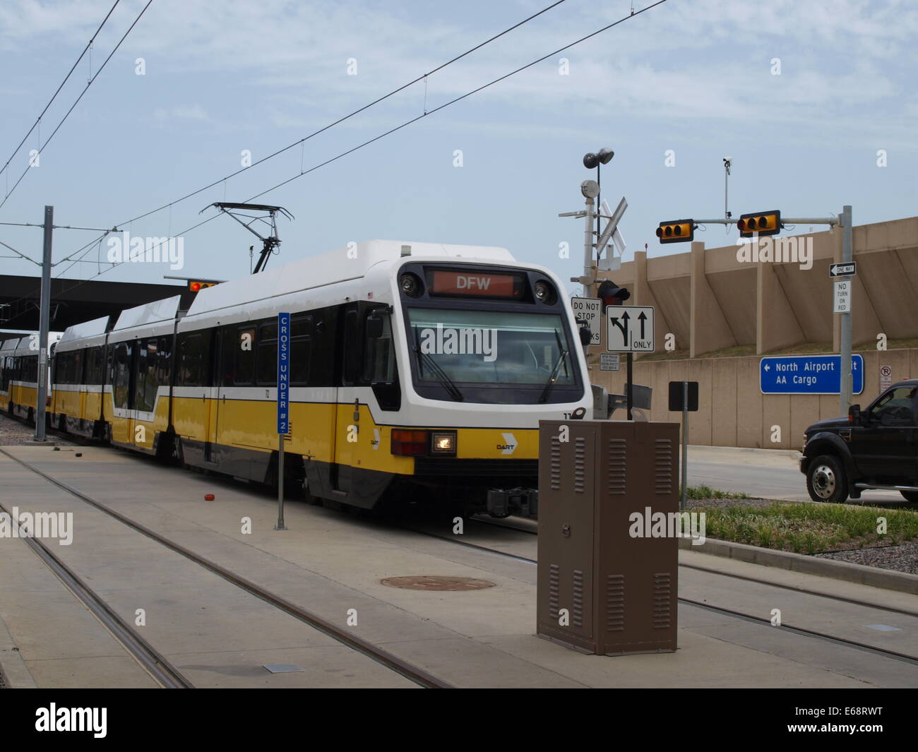 DFW International Airport Terminal A Dart Rail Station Opens Stock