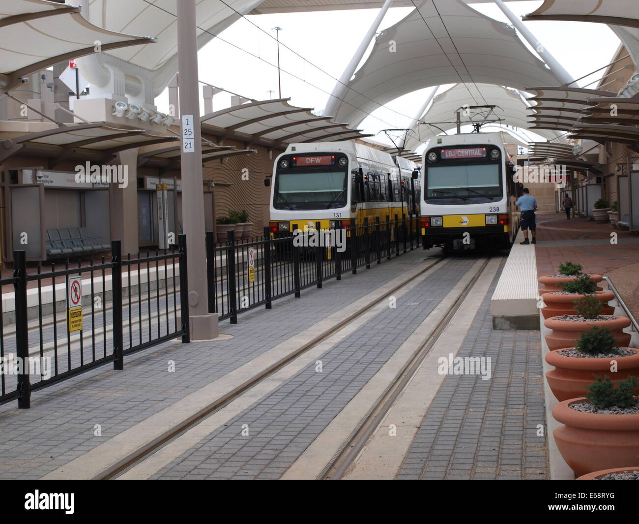 DFW International Airport Terminal A Dart Rail Station Opens Stock