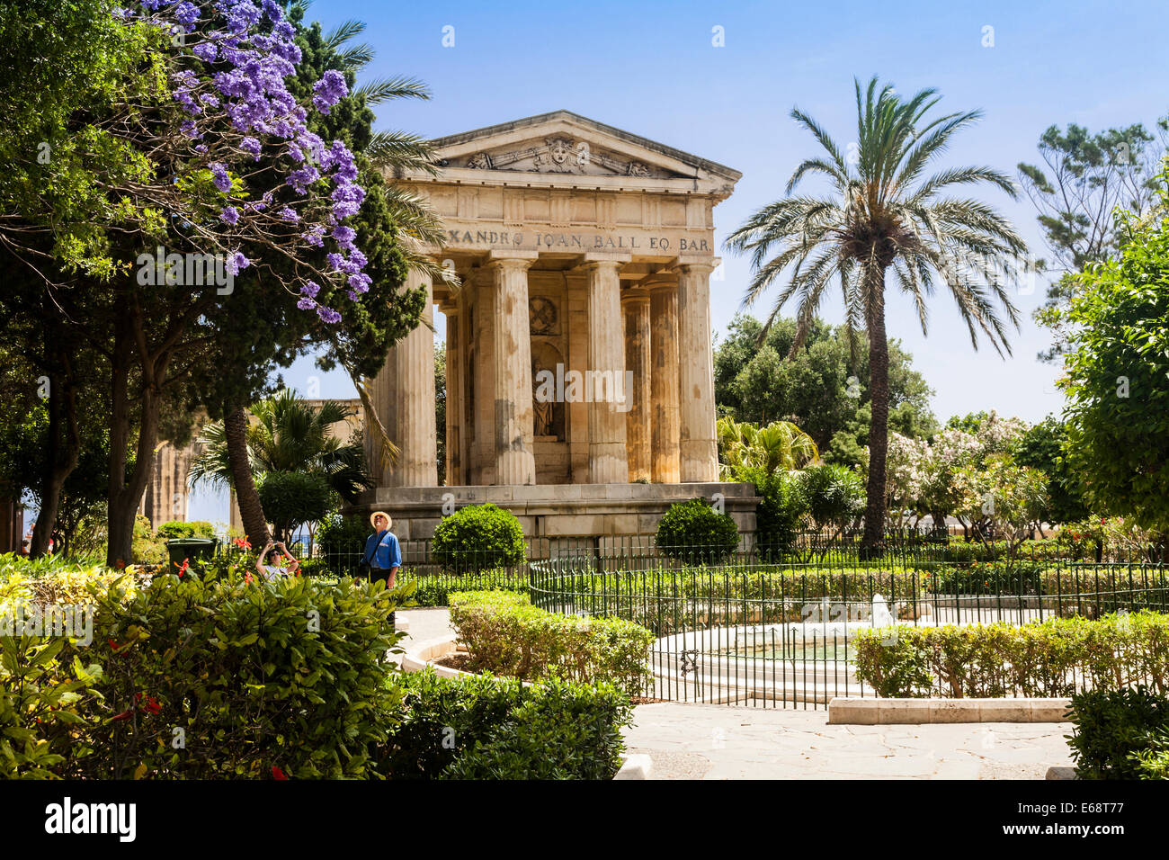Lower Barrakka Gardens, Valletta, Malta Stock Photo