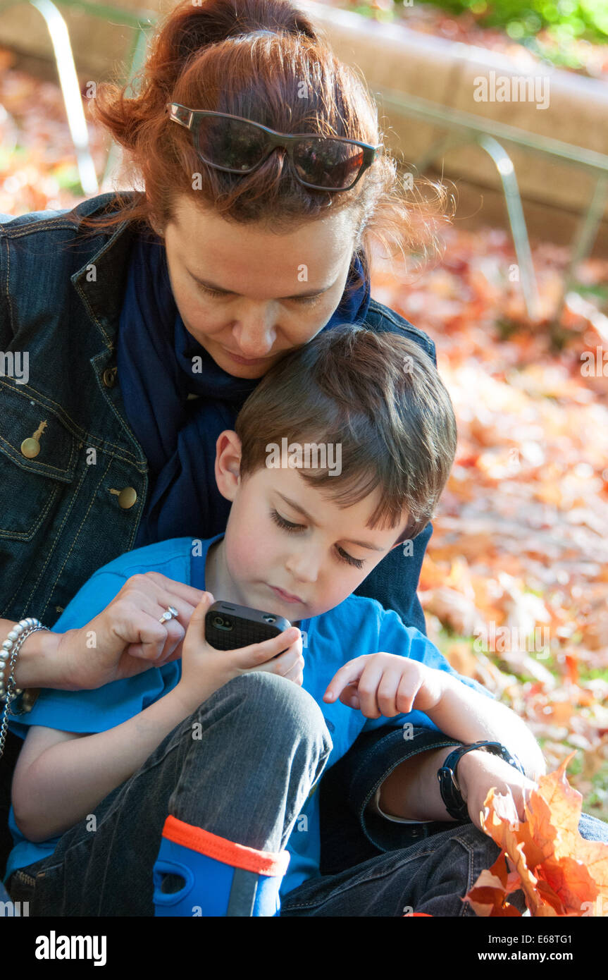 Woman and child Stock Photo