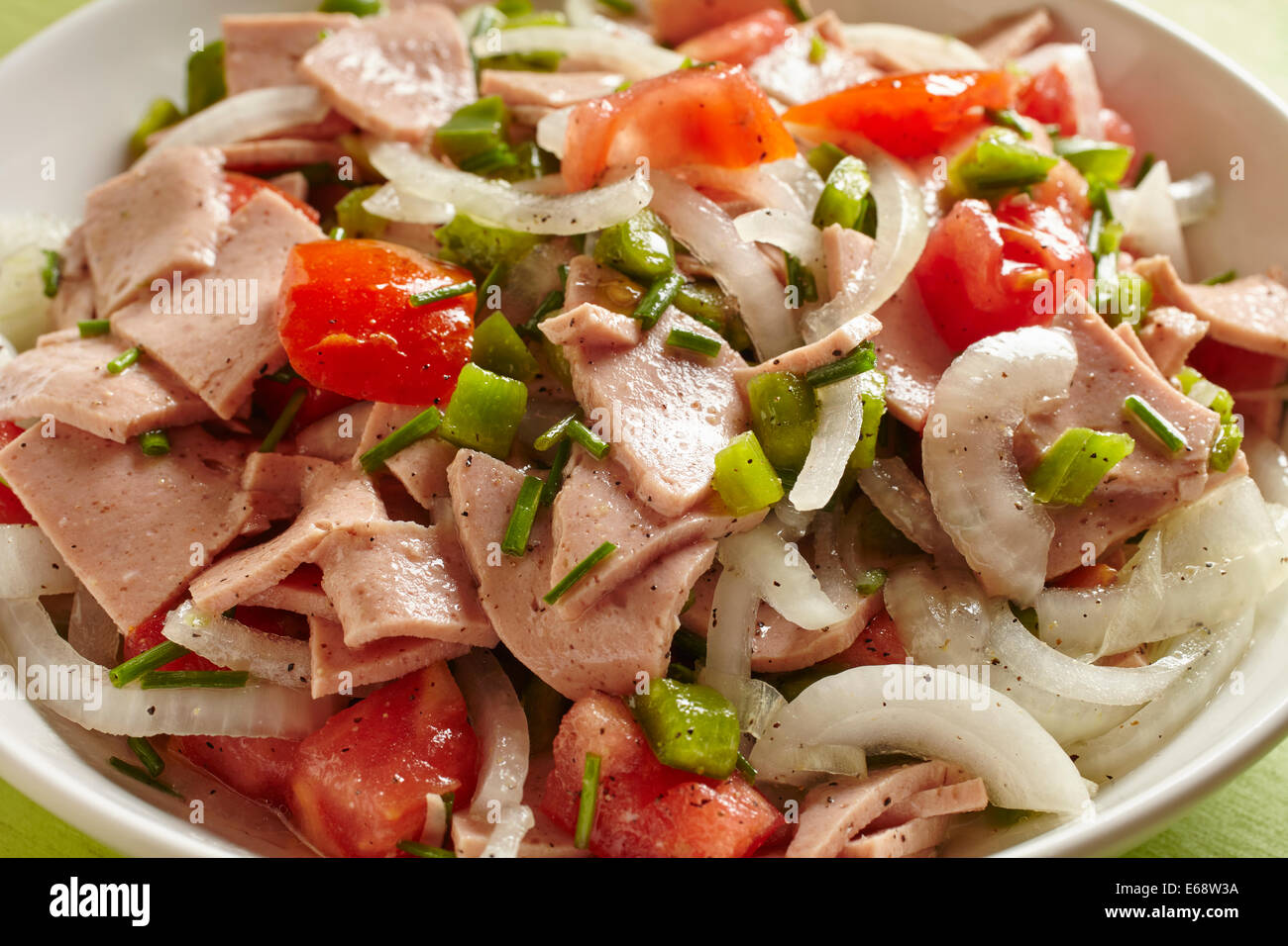Austrian Wurst Salad Stock Photo