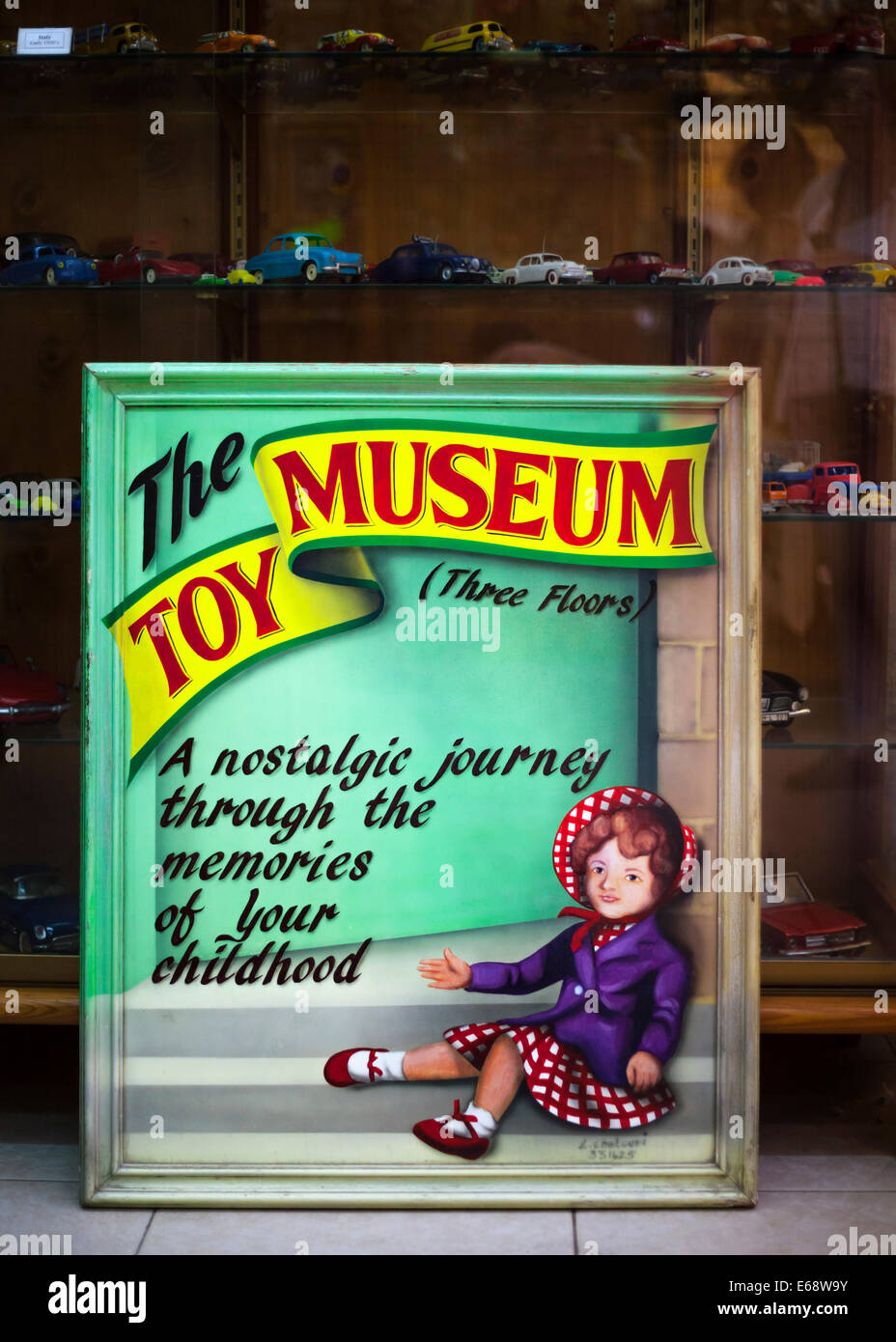 The Toy Museum sign, Valletta, Malta Stock Photo Alamy