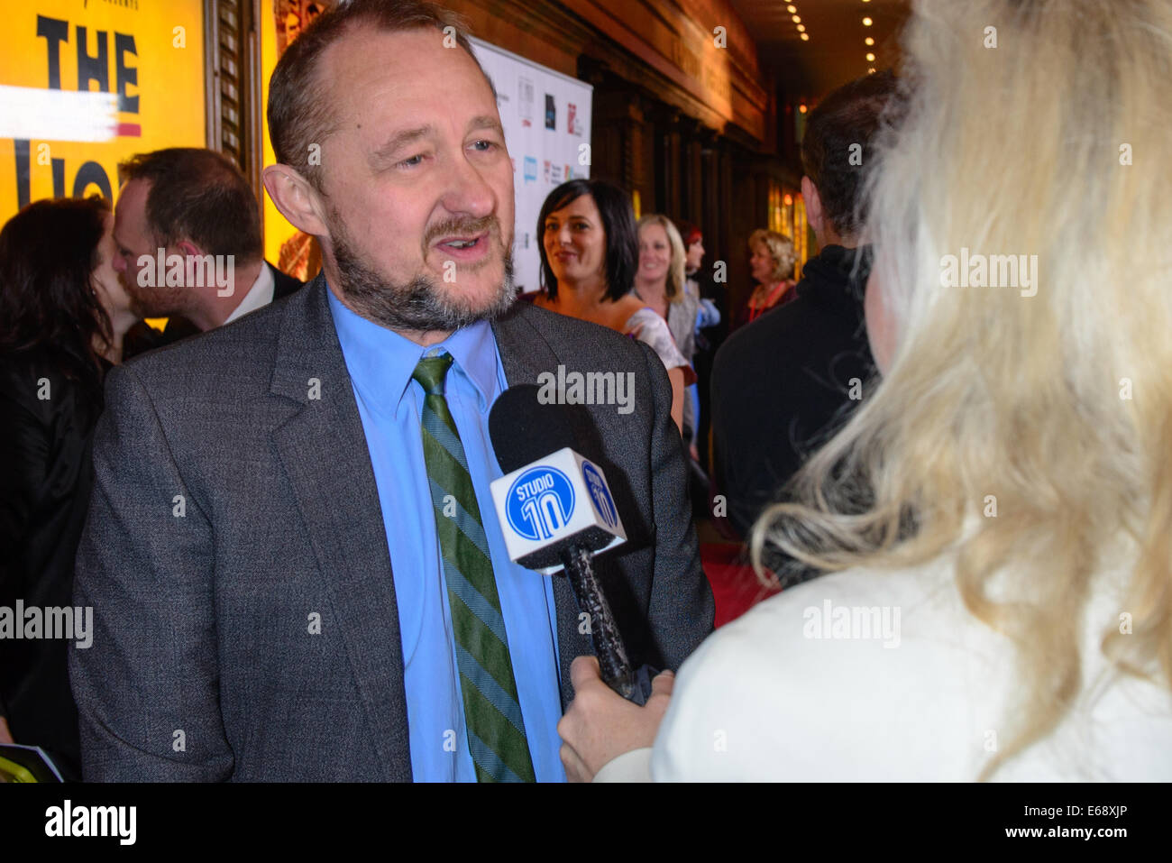 Sydney, Australia. 18th Aug, 2014. Andrew Upton arrives at the 2014 Helpmann Awards at the Capitol Theatre on August 18, 2014 in Sydney, Australia.  The annual Helpmann Awards recognise distinguished artistic achievement and excellence in the many disciplines of the Australian live performance industry. Credit:  MediaServicesAP/Alamy Live News Stock Photo