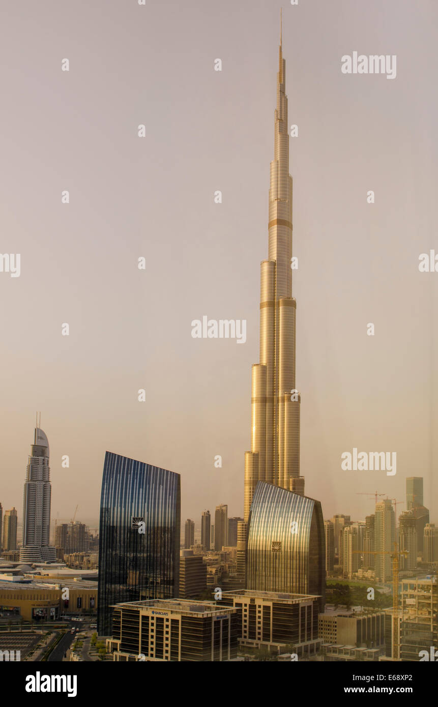 Burj Khalifa the tallest building in the world downtown skyline