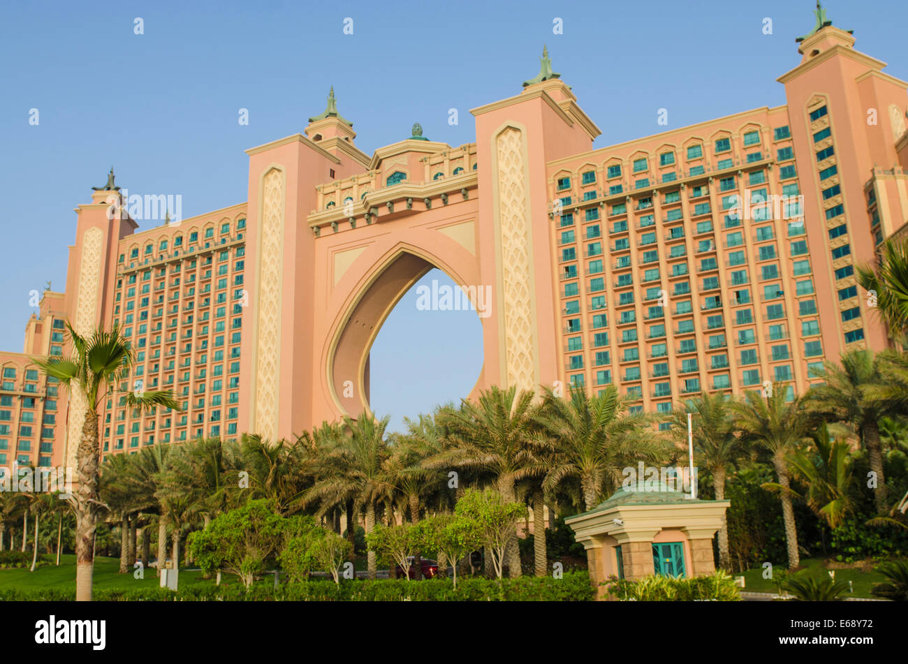 Atlantis The Palm Hotel & Resort Palm Jumeirah island Dubai, United Arab Emirates UAE. Stock Photo