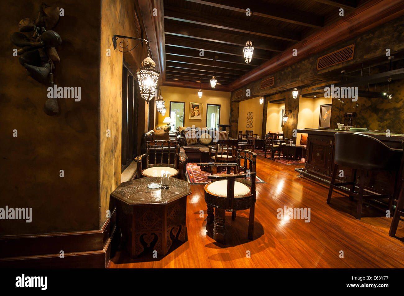 Entrance lounge reception at the Bab Al Shams Desert Resort & Spa