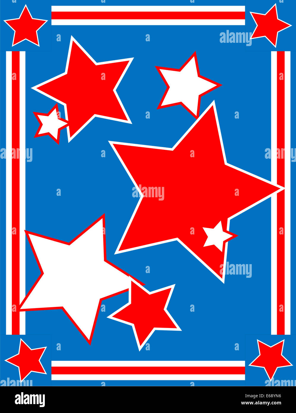 Blue Star Border