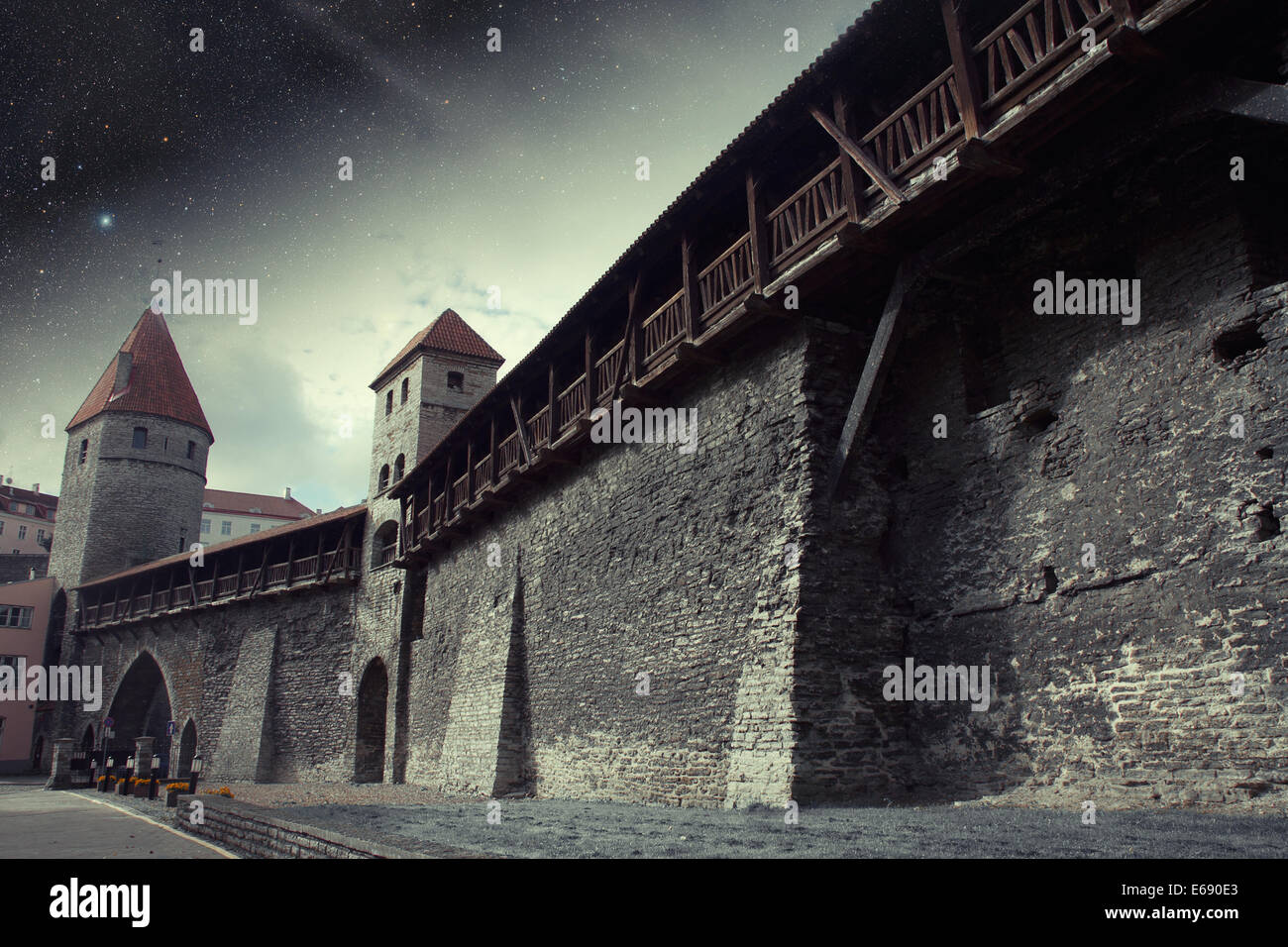 Aerial view medieval ages town hi-res stock photography and images - Alamy