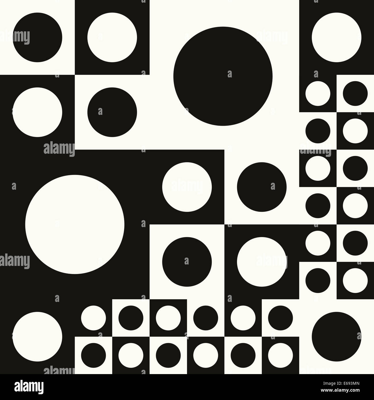 Black and White geometric pattern. Seamless Stock Photo - Alamy