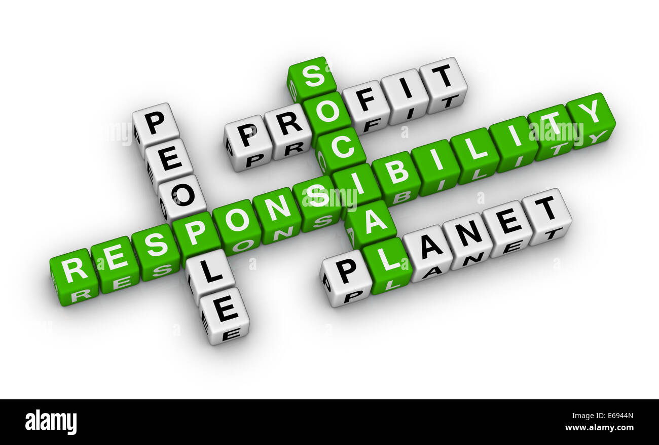 social responsibility crossword puzzle Stock Photo Alamy