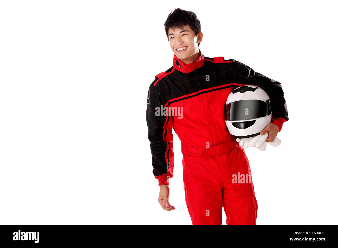 Young race car driver Stock Photo Alamy