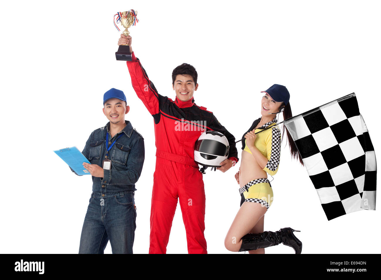 Race car drivers Stock Photo Alamy