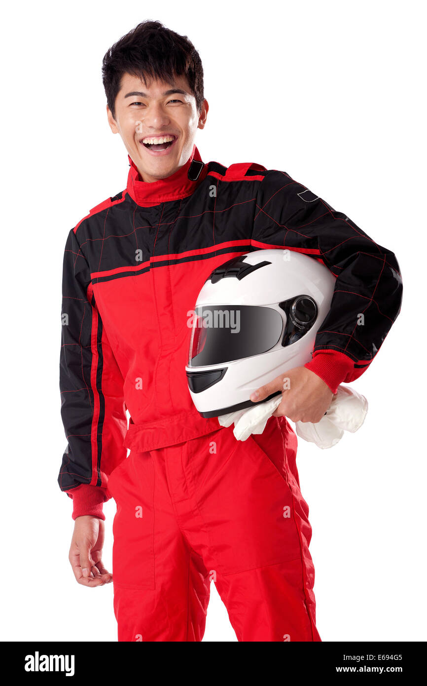 Young race car driver Stock Photo Alamy