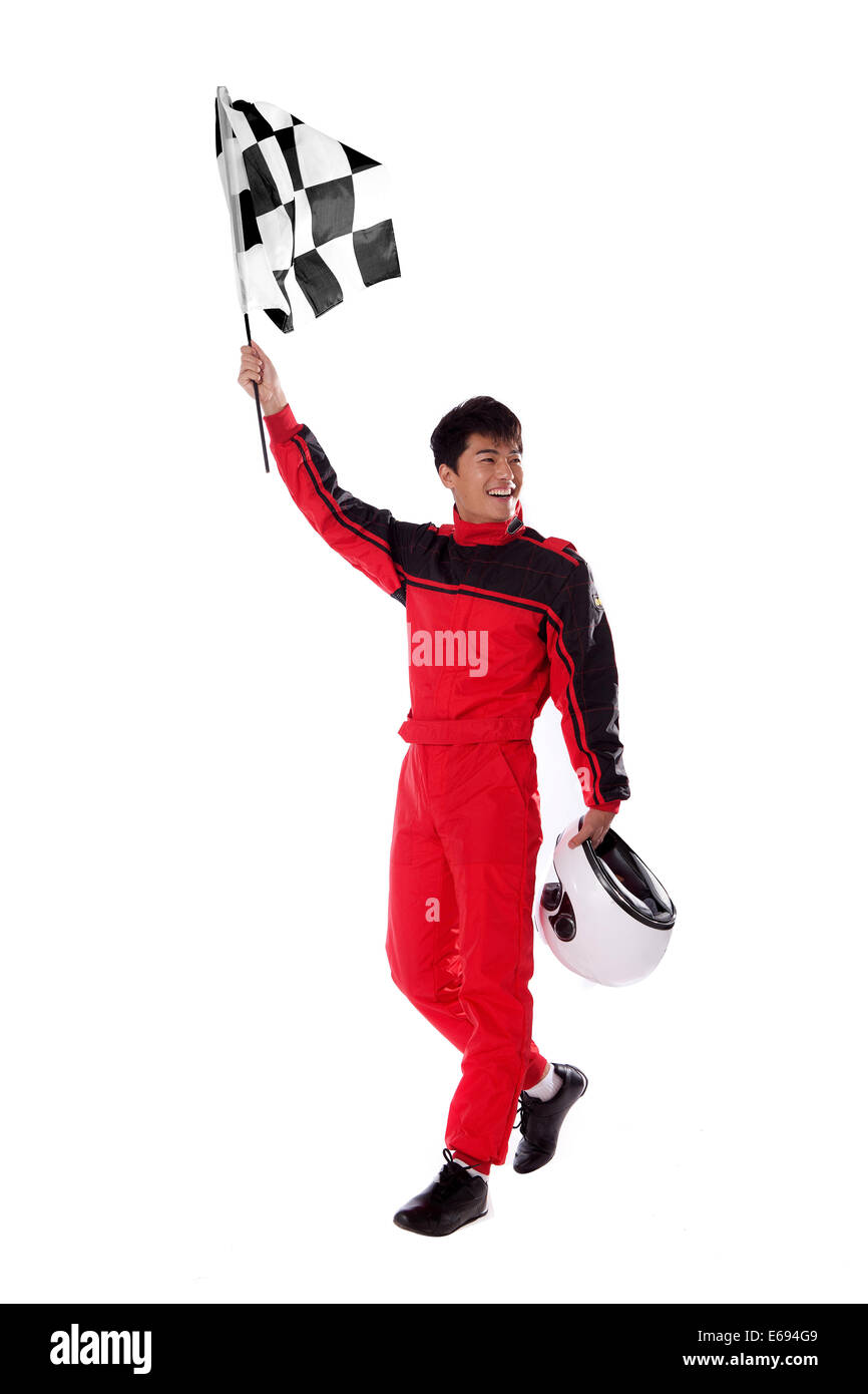 Young race car driver Stock Photo Alamy