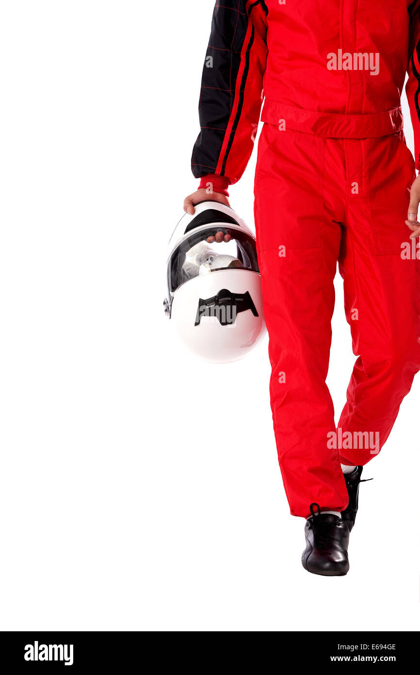 Young race car driver Stock Photo