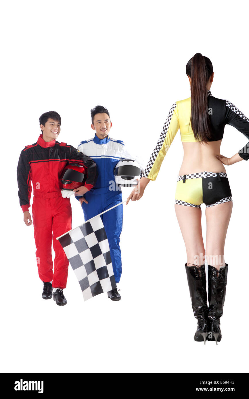 Young race car driver Stock Photo Alamy