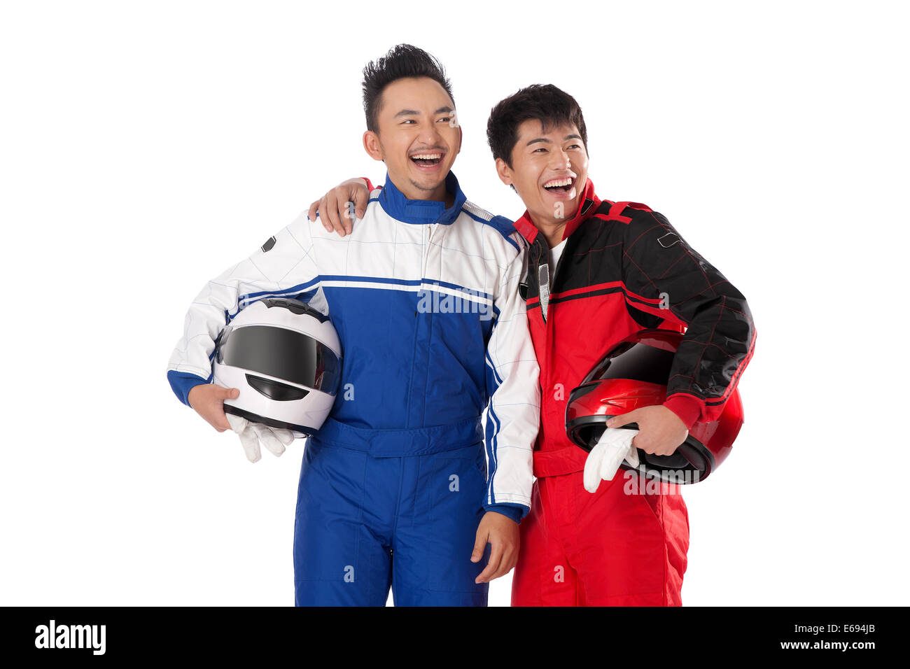 Young race car driver Stock Photo