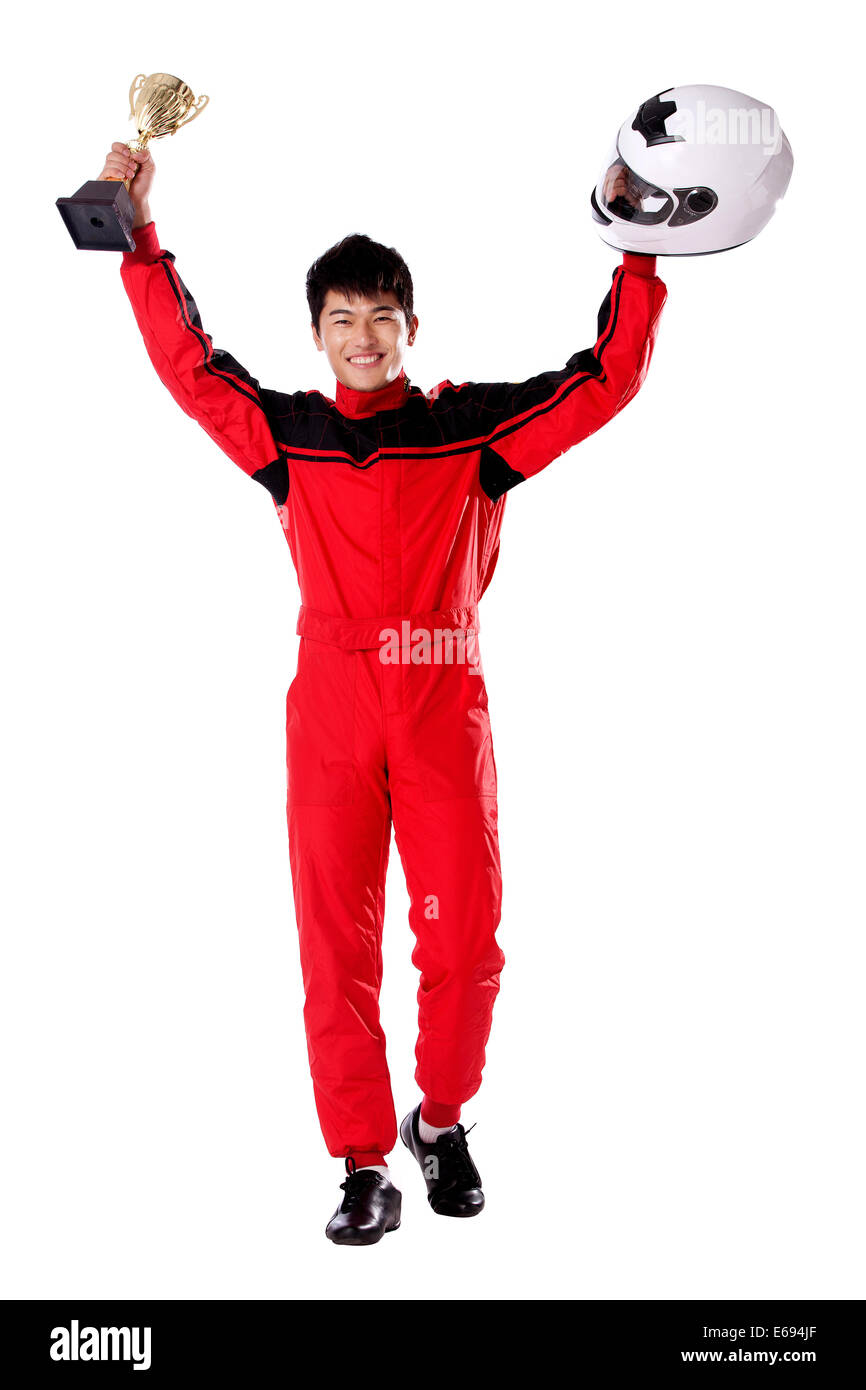 Young race car driver Stock Photo Alamy