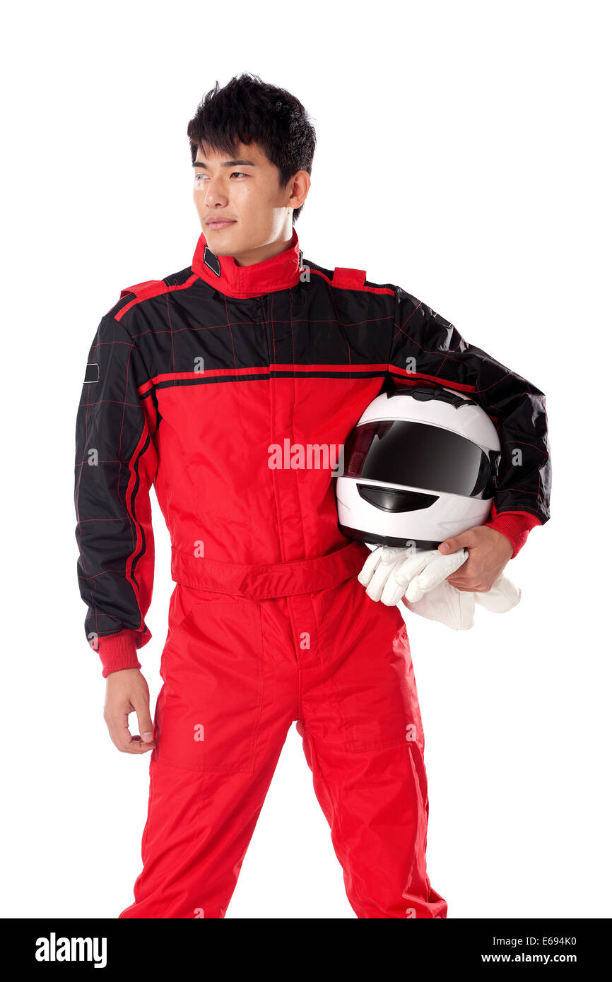 Young race car driver Stock Photo Alamy