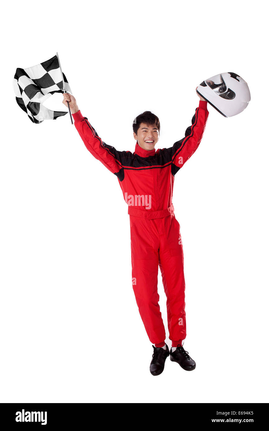 Young race car driver Stock Photo Alamy