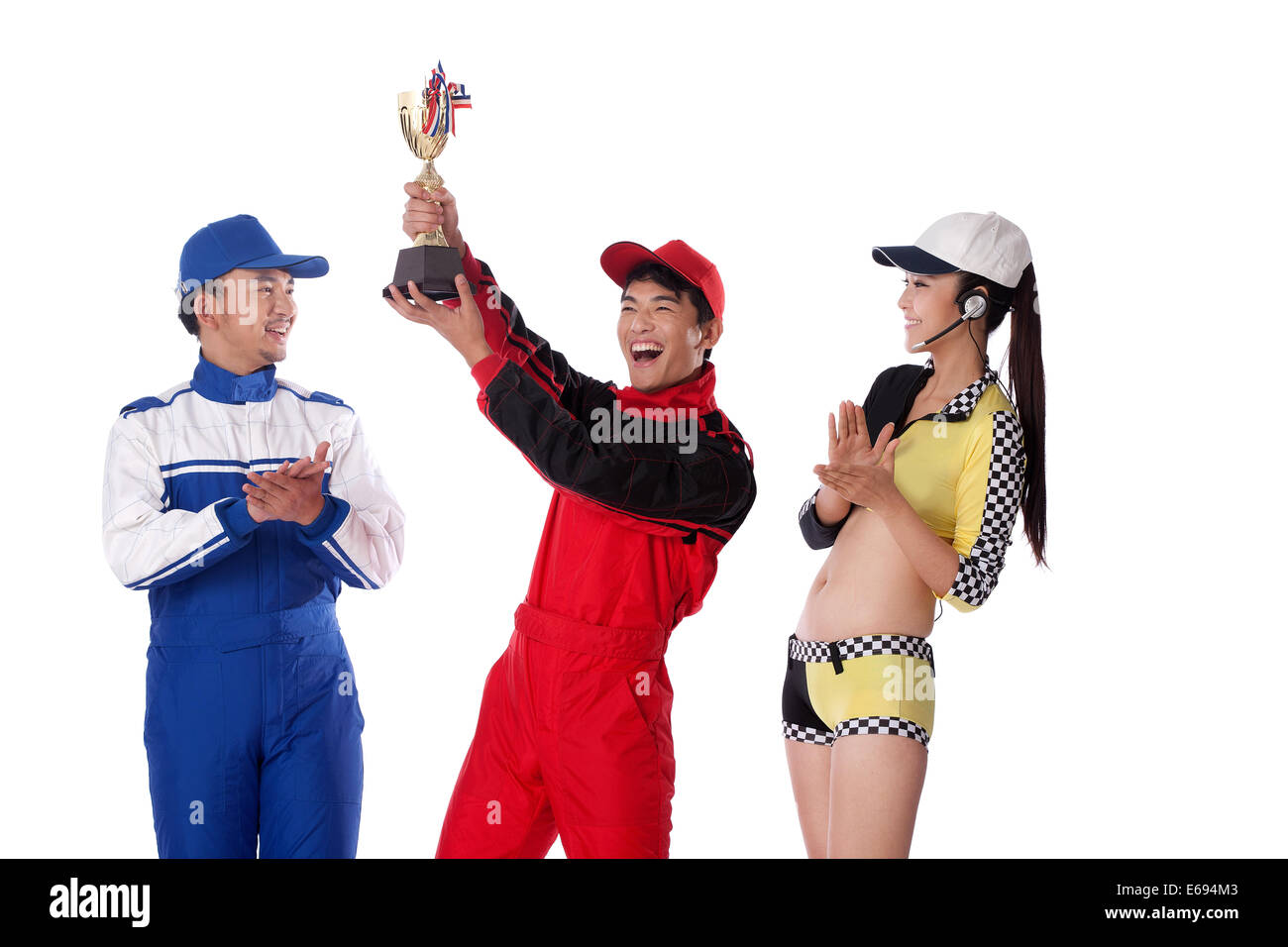 Race car drivers Stock Photo Alamy