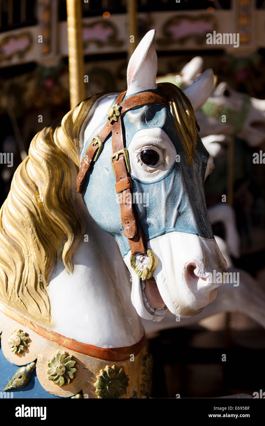Close-up of carousel horse Stock Photo