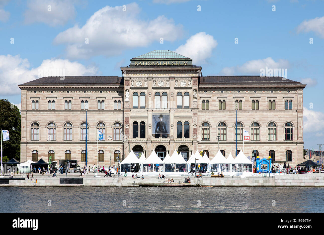 Nationalmuseum or National Museum of Fine Arts, art collection, art gallery, by architect Friedrich August Stüler, Stockholm Stock Photo