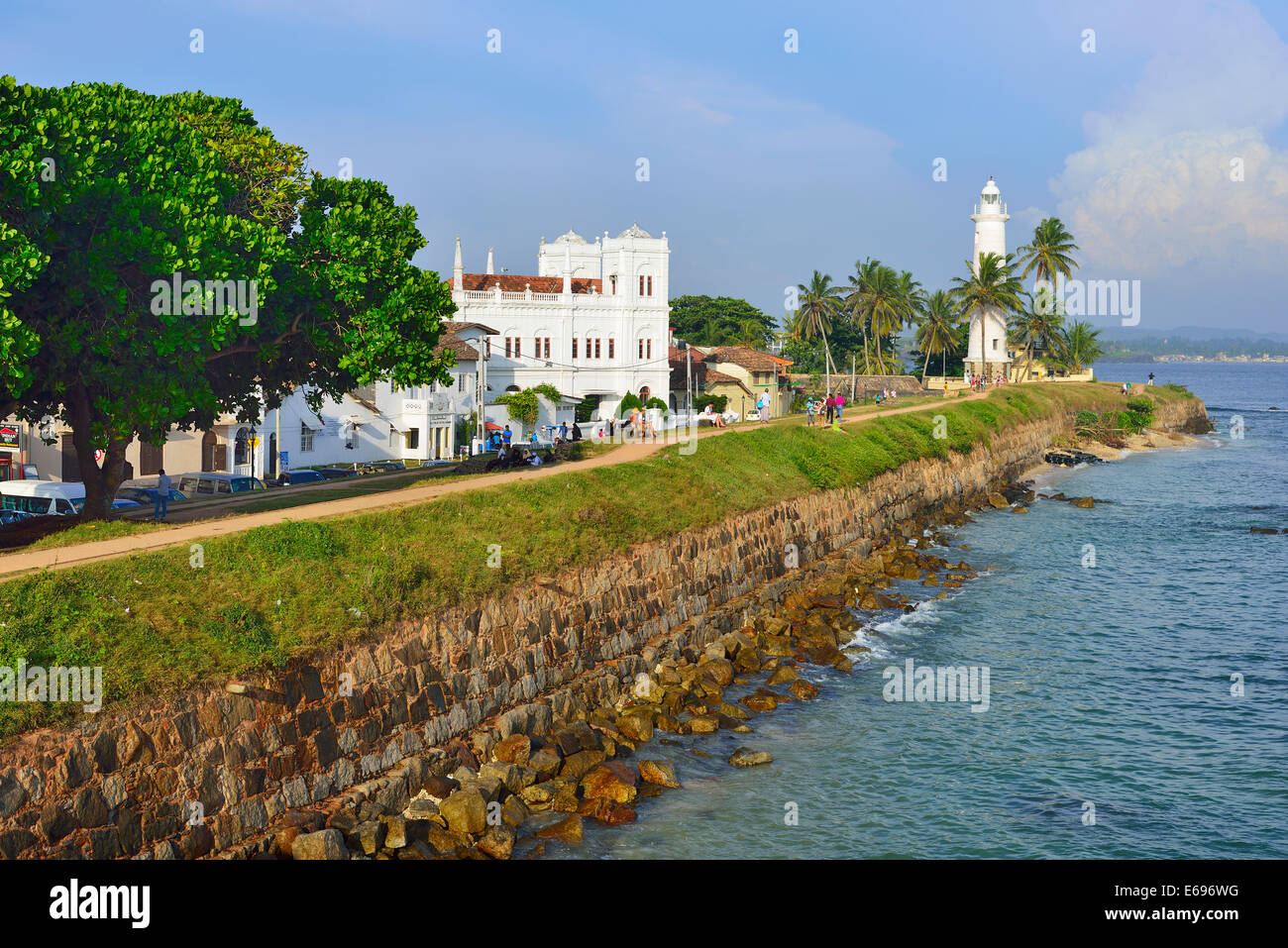 View of the fortification wall, Meera Mosque and the lighthouse, UNESCO ...