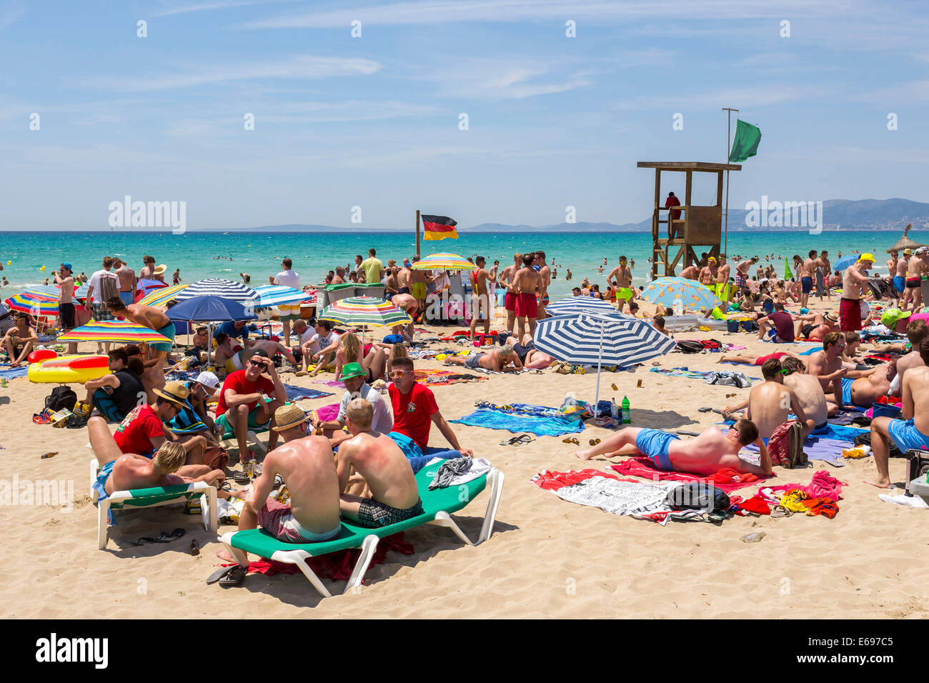 Ballermann Party Area At The Playa De Palma Bay Of Palma