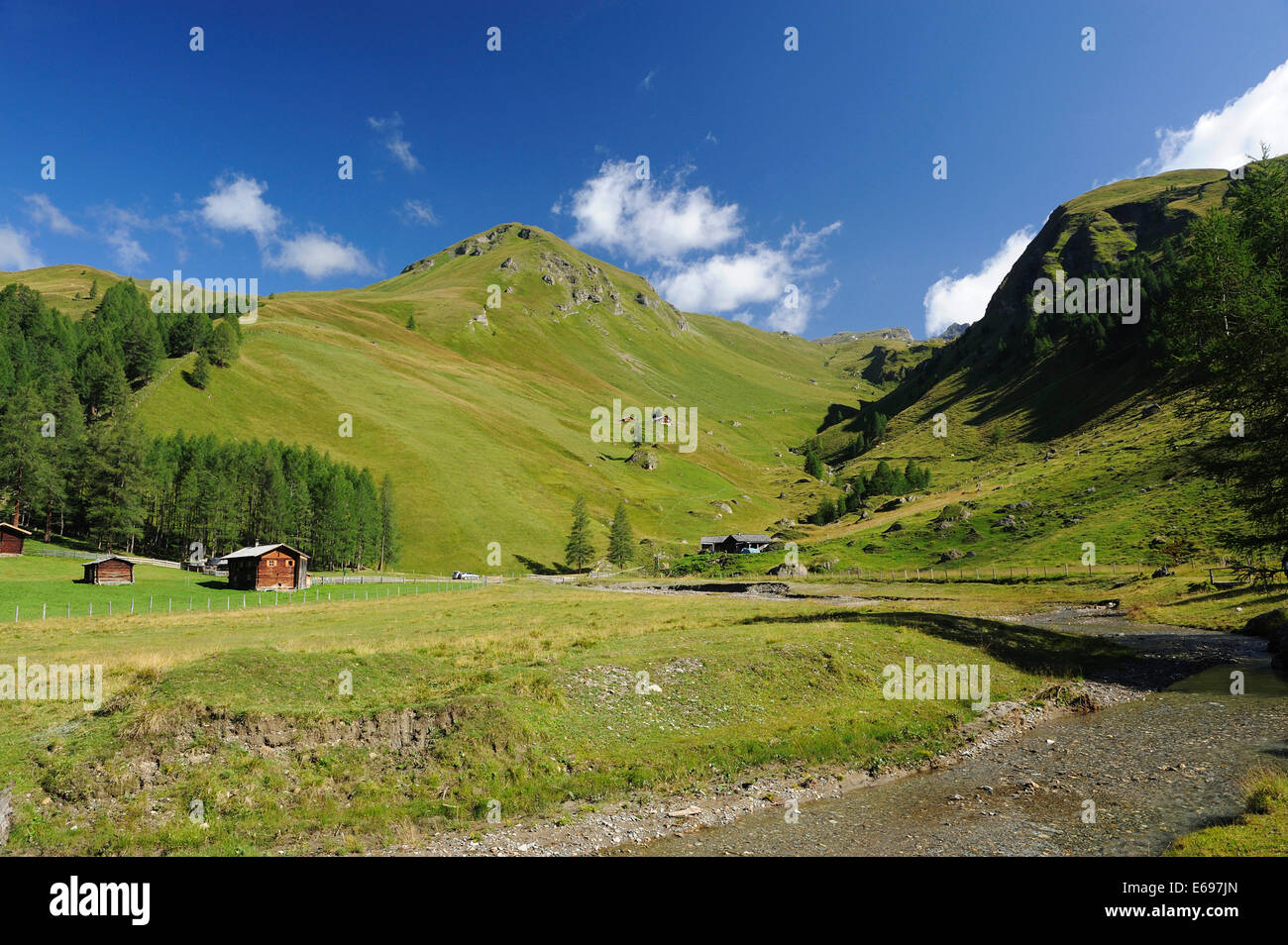 Seebachtal valley in Carinthia, Austria Stock Photo