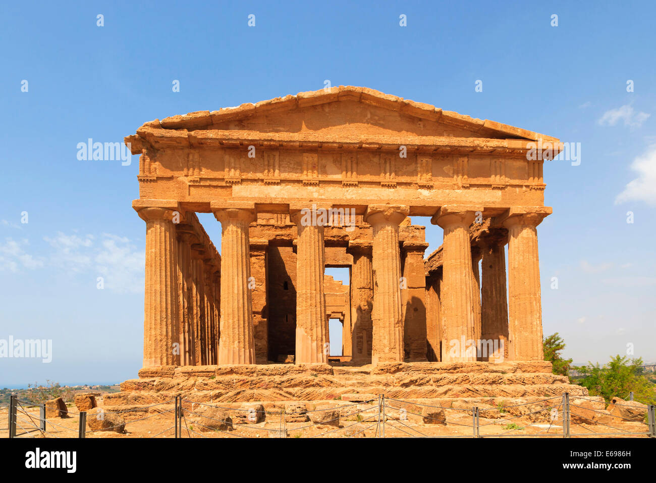 The Temple of Concordia or Harmonia, Akragas, Valle dei Templi, Valley of  the Temples, or Vaddi di li Tempri, Agrigento, Sicily Stock Photo - Alamy