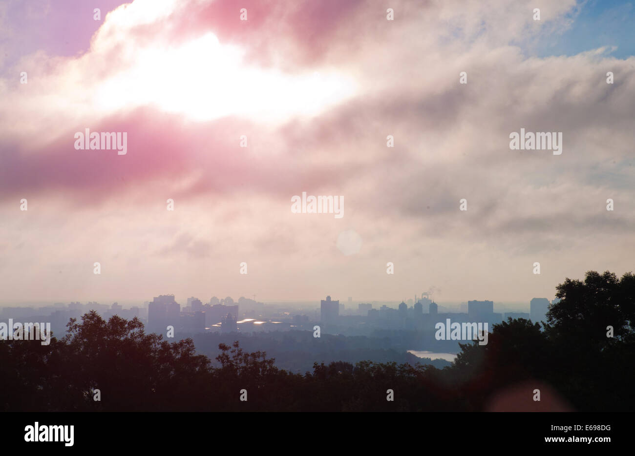 the-city-of-sunrise-stock-photo-alamy