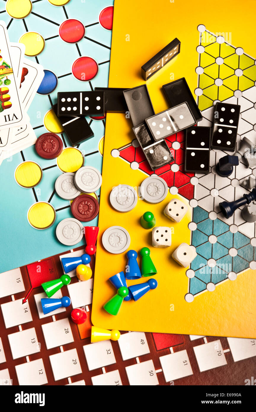 various board games Stock Photo
