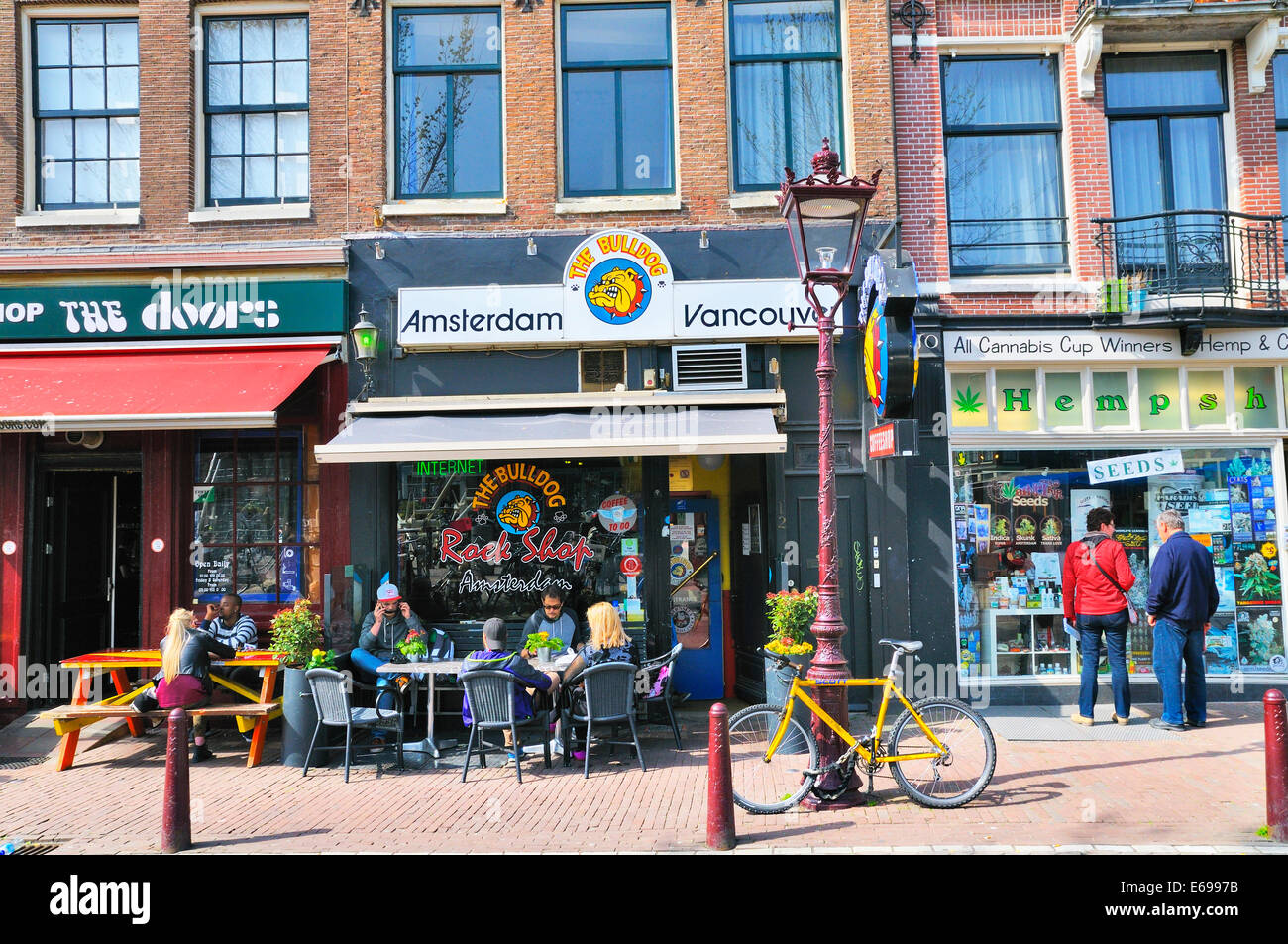 Amsterdam coffeeshops Stock Photo