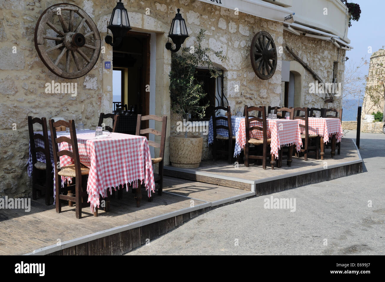 A traditional restaurant in Kyrenia North Cyprus Stock Photo Alamy