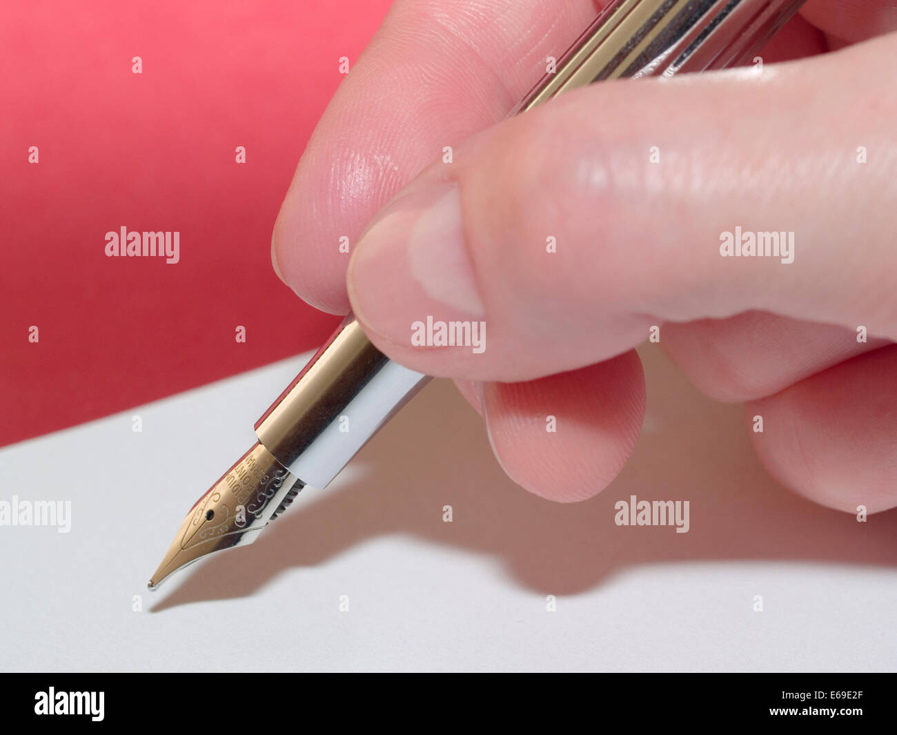 Quill Pen Writing Hand Stock Photos & Quill Pen Writing Hand Stock
