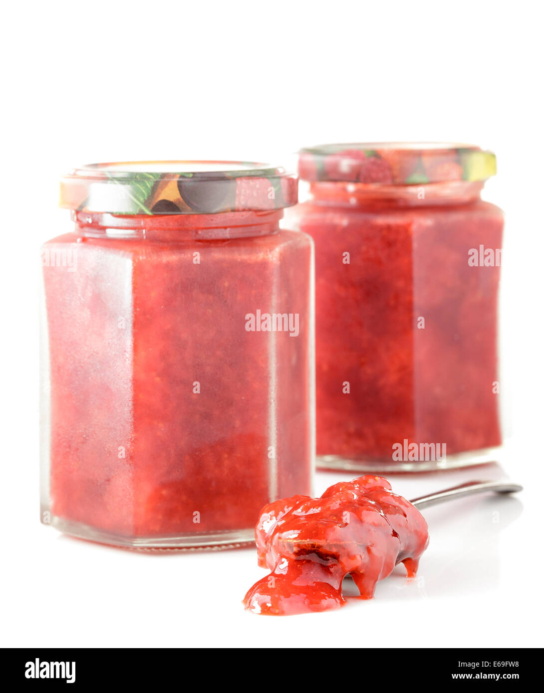 Homemade strawberry jam Stock Photo