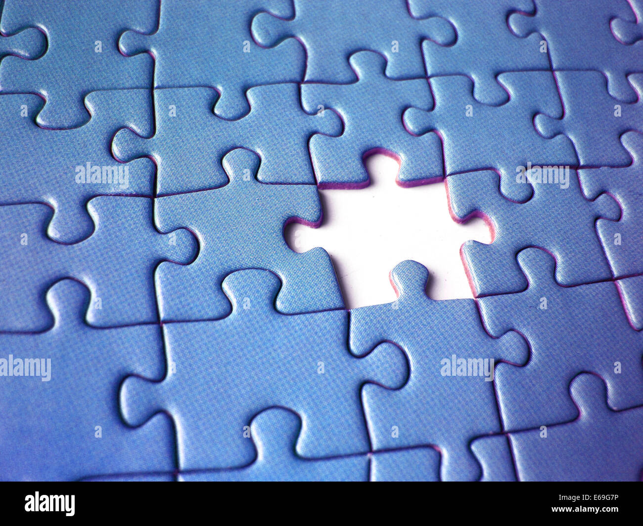 Jigsaw Puzzle Jigsaw Piece Gap Stock Photo 72739738 Alamy