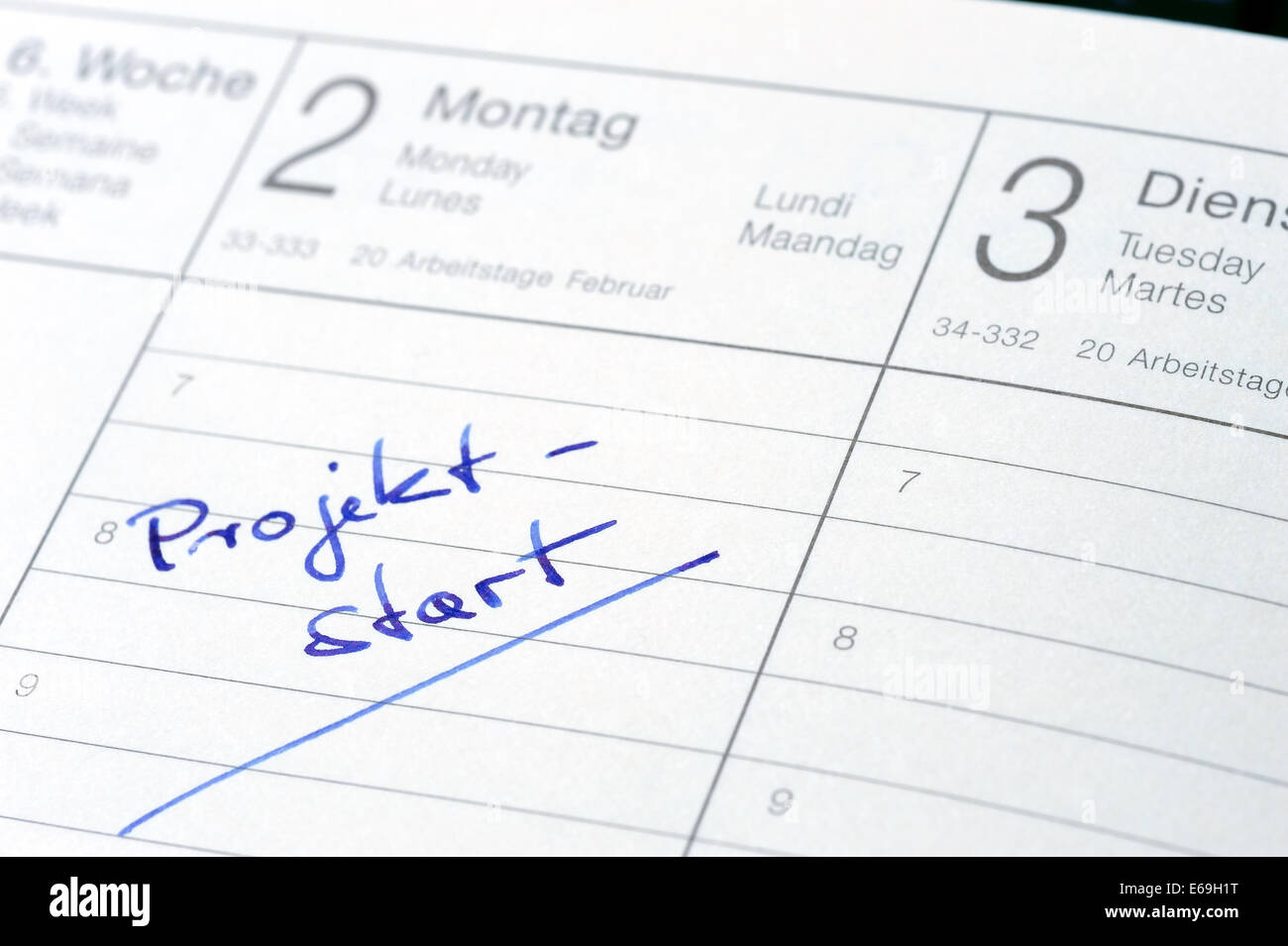 organizer,note pad,project start Stock Photo Alamy