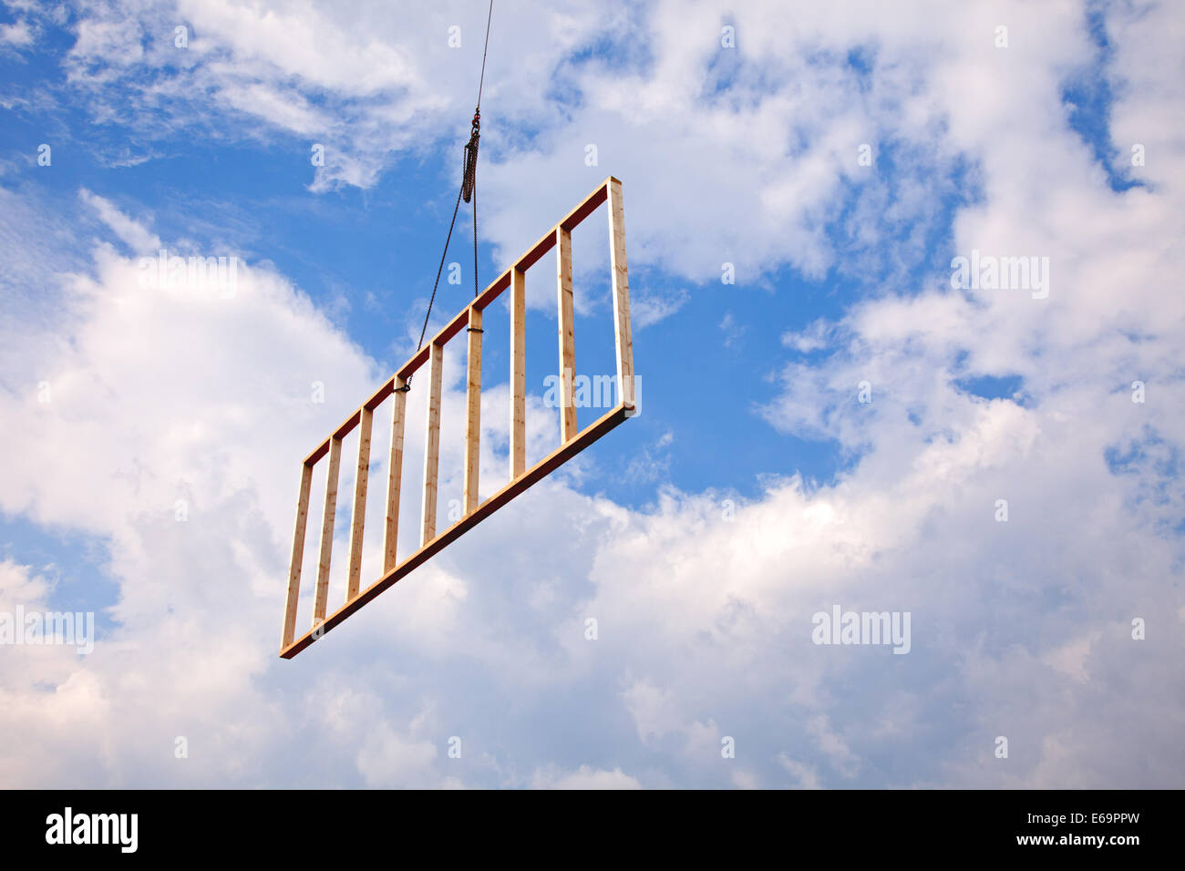 component,prefabricated building,montage Stock Photo