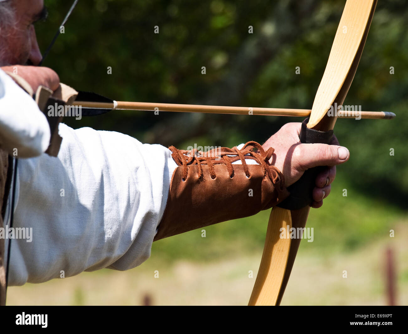 Aiming Archery Archer Stock Photo Alamy