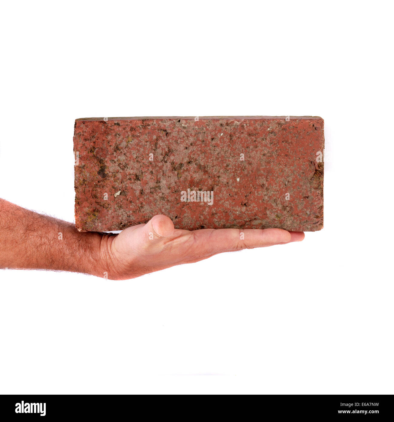 holding,hand,brick Stock Photo